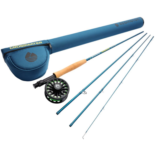 Redington 크로스워터 플라이 낚싯대 콤보 5WT 9'0" 4피스 입문용 릴 라인 케이스 세트 1번 사진