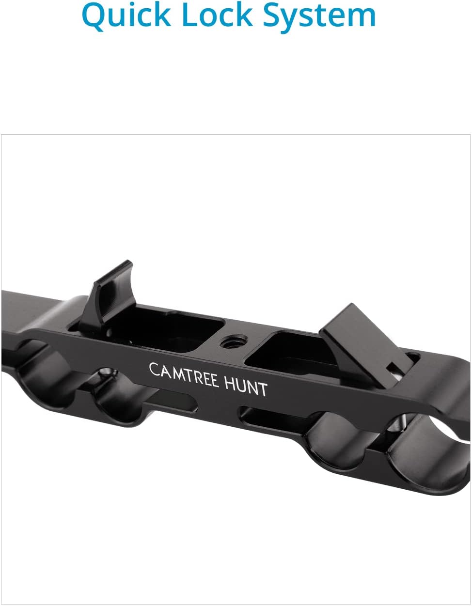 Camtree Hunt CH-1915-RH 15mm 19mm 로제트 핸들 세트 카메라 숄더 리그용 5번 사진