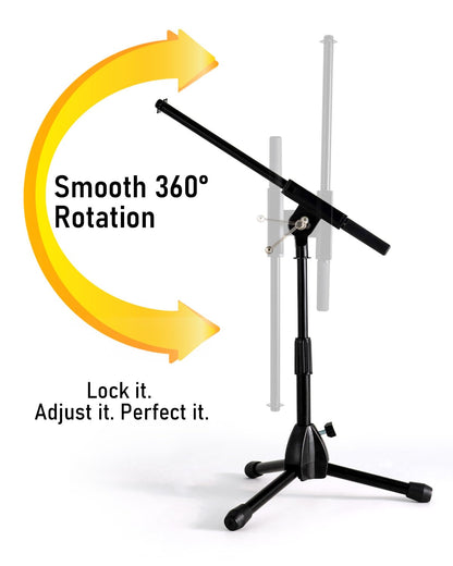 Stage Rocker 삼각대 로우 프로파일 마이크 붐 스탠드 9.65-16.93 inch 2번 사진