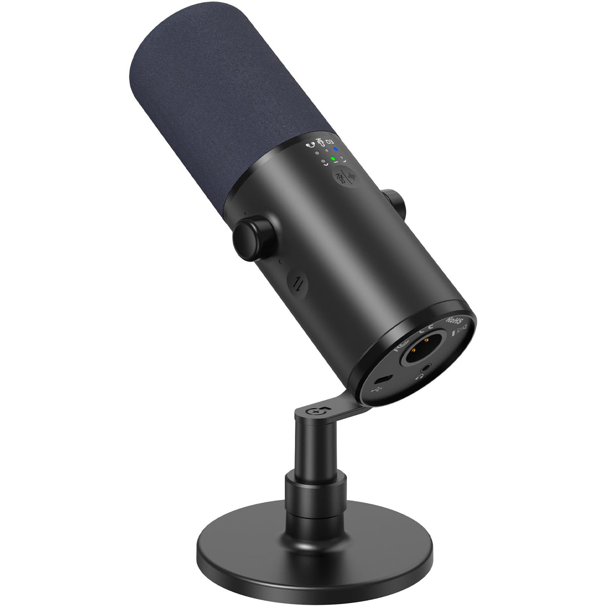 TONOR E7 다이내믹 팟캐스트 마이크 키트 XLR/USB 단일지향성 AI 소음 제거 탭 음소거 헤드폰 단자 11번 사진