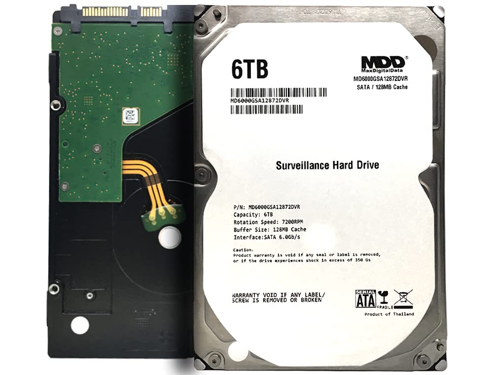 MDD MAXDIGITALDATA 6TB 7200RPM 128MB 캐시 SATA 6.0Gb/s 3.5인치 내부 하드드라이브 MD6000GSA12 5번 사진