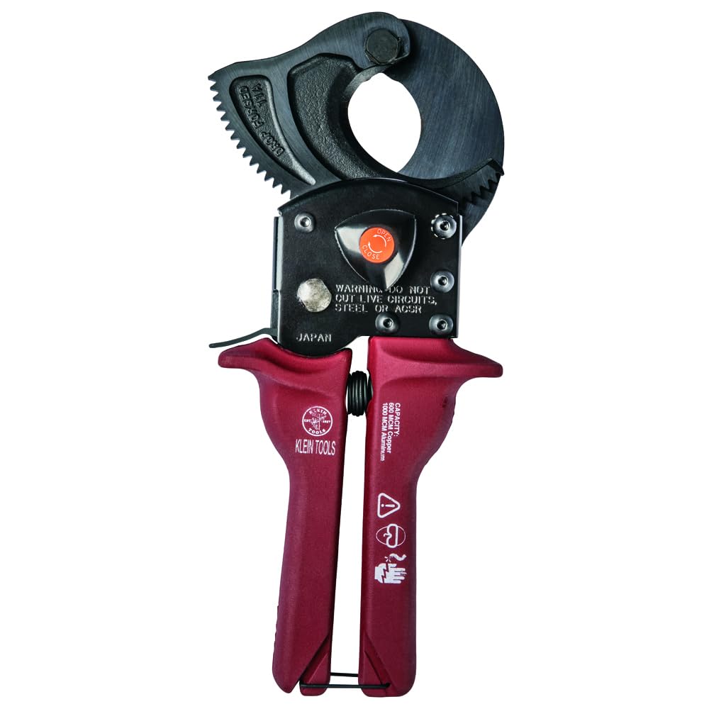 KLEIN TOOLS 63711 라쳇 와이어 케이블 커터 600 MCM 구리 절단 13번 사진