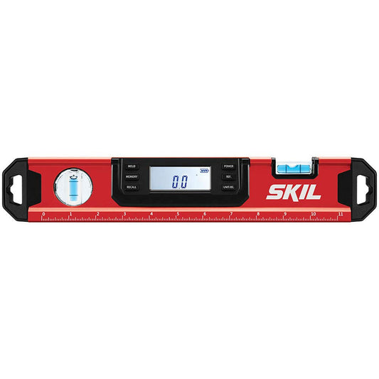 Skil 디지털 수평계 고정밀 LCD 블루 바이알 자석 한손 측정 1번 사진