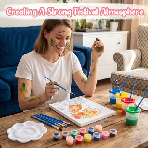 Sherr 프리드로잉 캔버스 페인팅 키트 140pcs 20세트 5번 사진