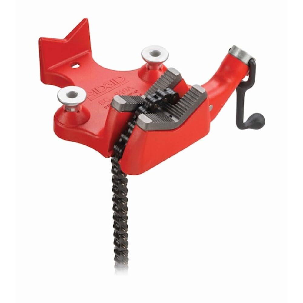 RIDGID 40215 BC810 탑 스크루 벤치 체인 바이스 1/2인치~8인치 파이프 고정용 8번 사진