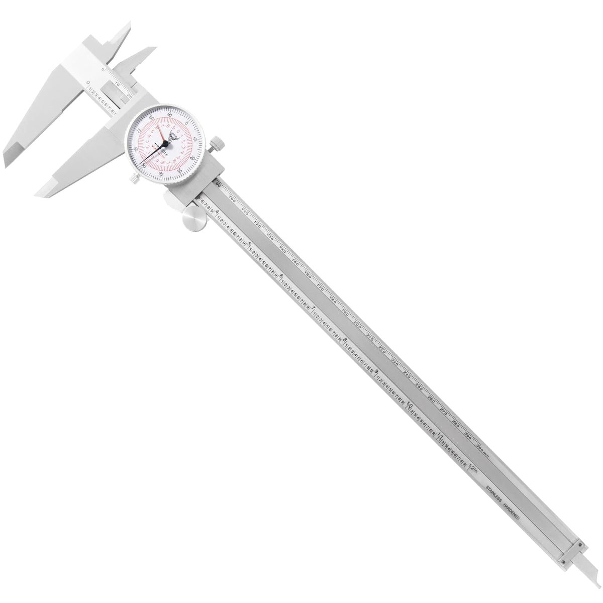 PEC Tools 다이얼 캘리퍼스 스테인리스 충격방지 정밀 측정 공구 ±0.001인치 17번 사진