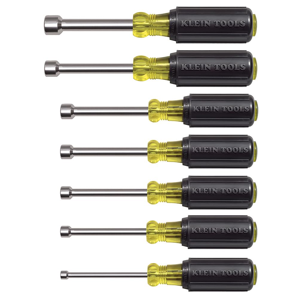 KLEIN TOOLS 너트 드라이버 세트 헥스너트 중공축 쿠션그립 1번 사진