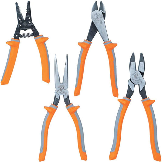 KLEIN TOOLS 9417R 절연 플라이어와 와이어 스트리퍼 4종 세트 1번 사진