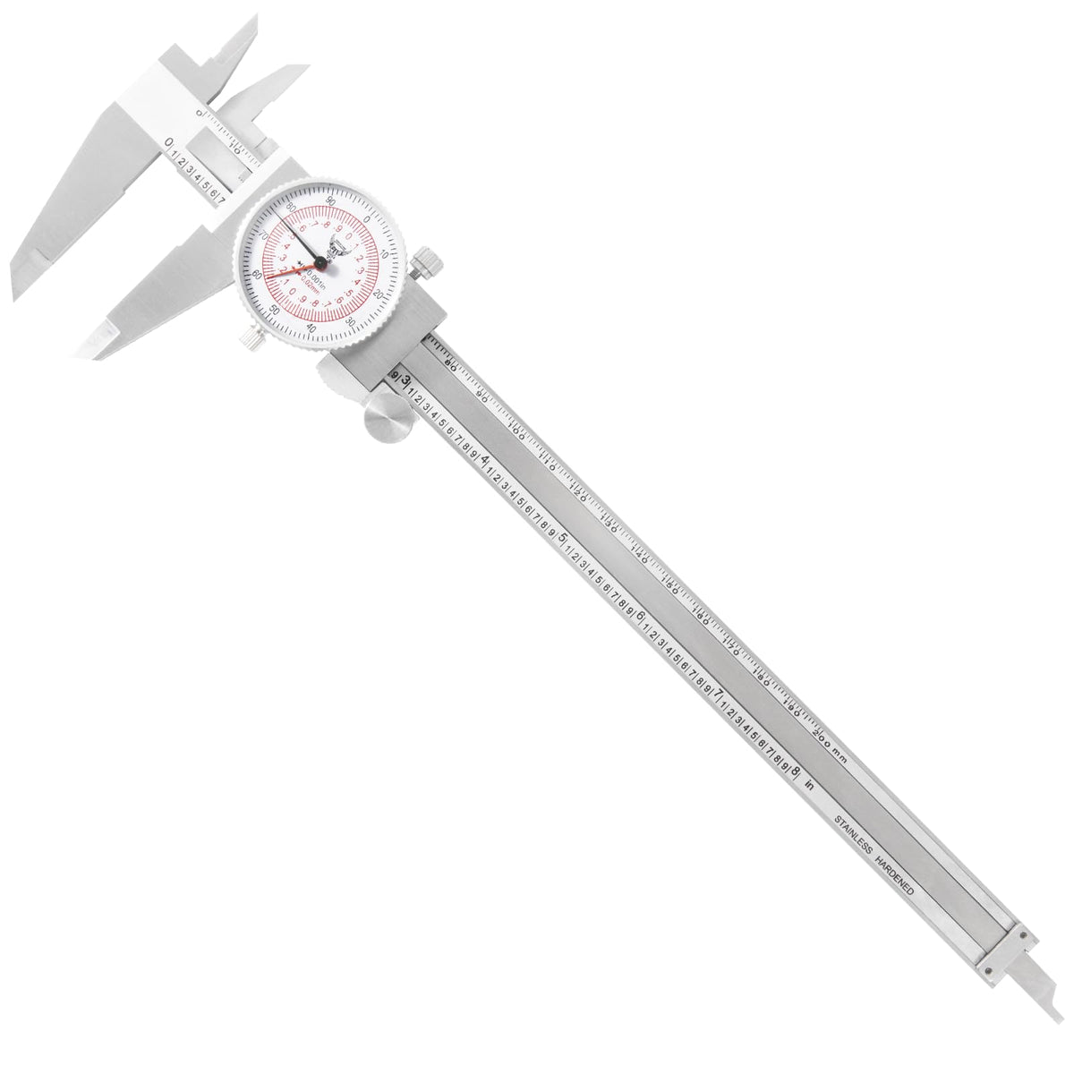 PEC Tools 다이얼 캘리퍼스 스테인리스 충격방지 정밀 측정 공구 ±0.001인치 16번 사진