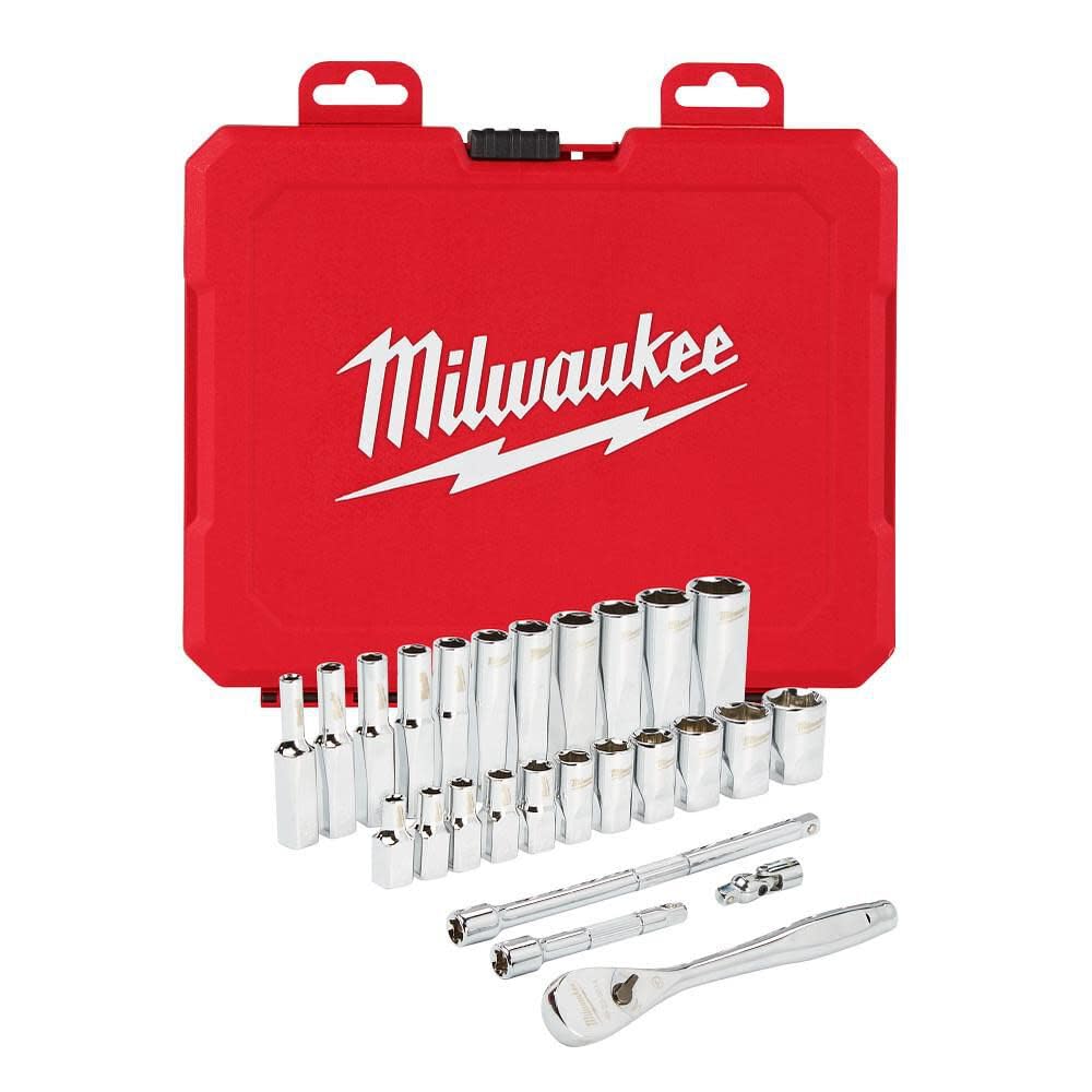 Milwaukee 라쳇 소켓 세트 SAE 1/4IN 48-22-9404 1번 사진