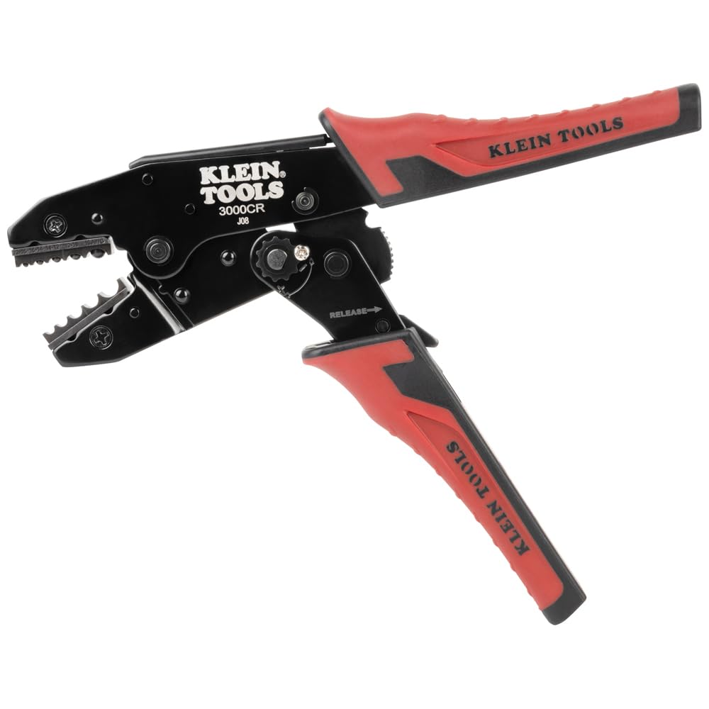 KLEIN TOOLS 랫칫 터미널 압착기 10-22 AWG 절연 단자 3종 캐비티 7번 사진