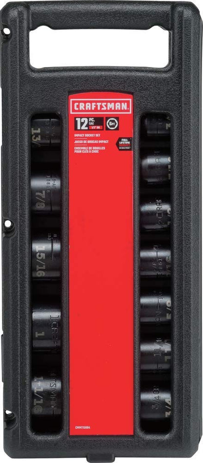 CRAFTSMAN 임팩트 소켓 세트 1/2인치 드라이브 12종 SAE CMMT15884 3번 사진