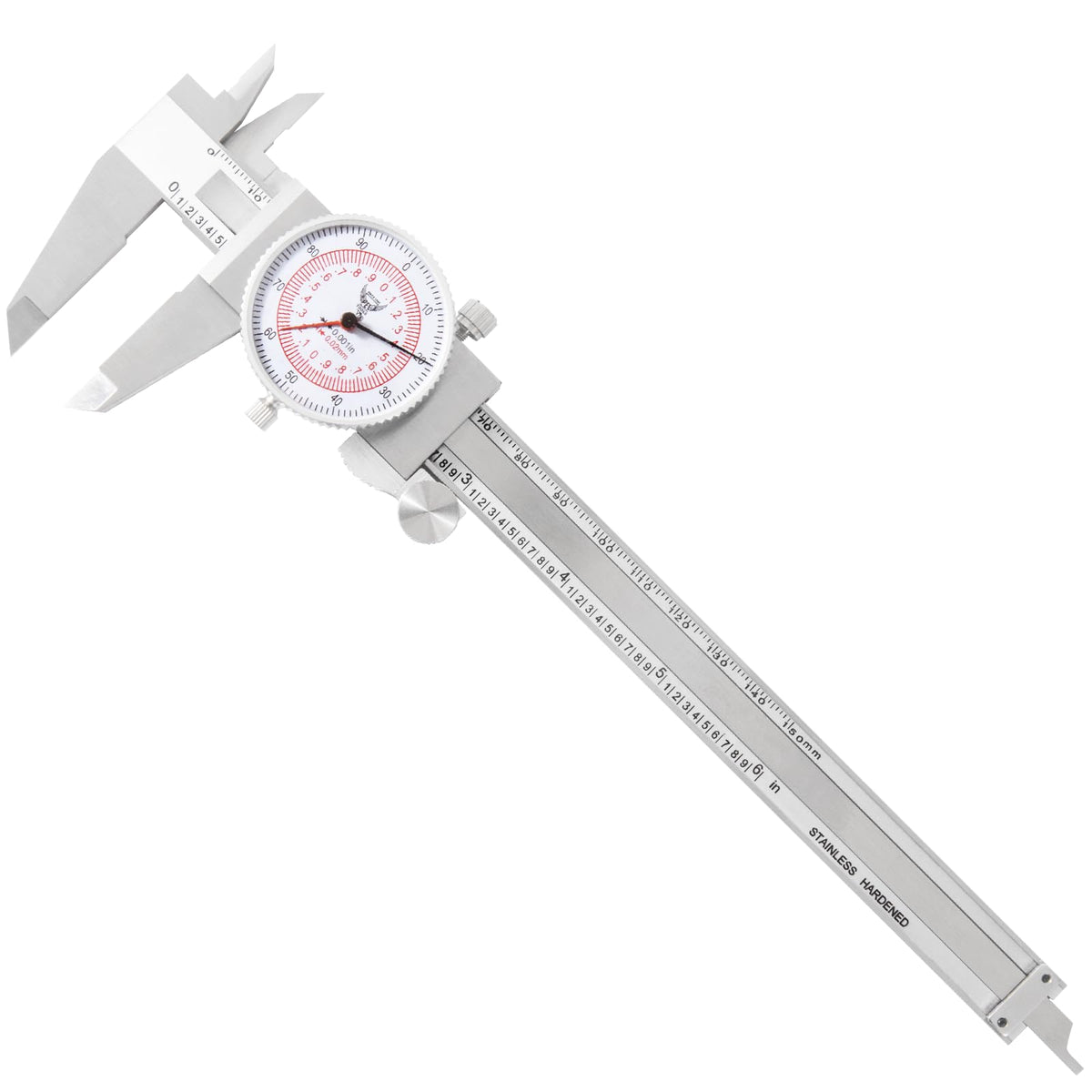 PEC Tools 다이얼 캘리퍼스 스테인리스 충격방지 정밀 측정 공구 ±0.001인치 15번 사진