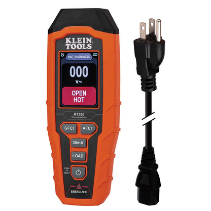 KLEIN TOOLS RT390 회로 분석기 AFCI GFCI 테스터 전압강하 측정 대형 컬러 LCD 1번 사진