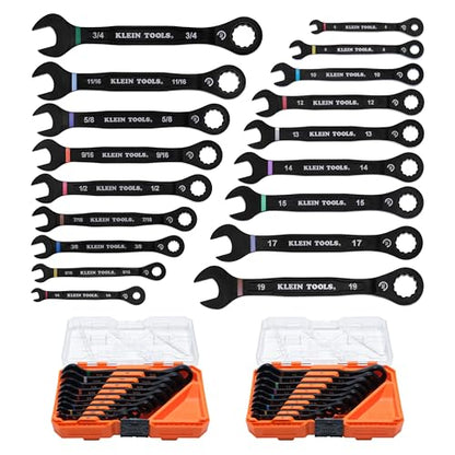 KLEIN TOOLS 69418CG 18피스 콤비네이션 라쳇 렌치 세트 1번 사진