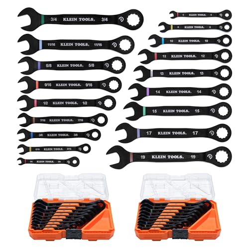 KLEIN TOOLS 69418CG 18피스 콤비네이션 라쳇 렌치 세트 1번 사진