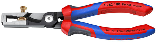 KNIPEX 13 62 180 스트립스 절연 스트리퍼 케이블 가위 플라이어 7.25인치 1번 사진