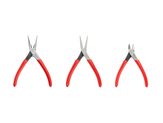 TEKTON Mini 플라이어 세트 롱노즈 플랫노즈 커팅 3종 1번 사진