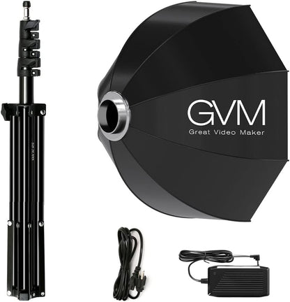 GVM 80W LED 사진 스튜디오 조명 키트 Bowen 마운트 5600K 9번 사진