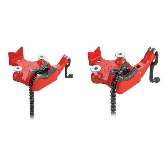 RIDGID 40215 BC810 탑 스크루 벤치 체인 바이스 1/2인치~8인치 파이프 고정용 1번 사진