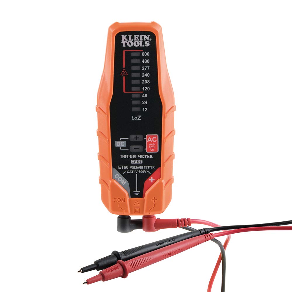 Klein Tools ET250 AC/DC 전압·연속성 테스터 CAT IV 600V 손전등 내장 6번 사진