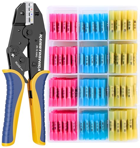 haisstronica 크림핑 툴 키트 HS-8327 280pcs 히트슈링크 커넥터 포함 1번 사진
