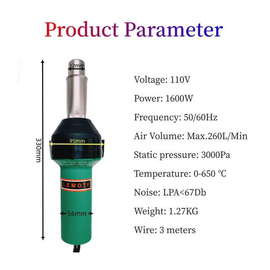 LEMOTE 열풍 플라스틱 용접기 110V 1600W 키트 2번 사진