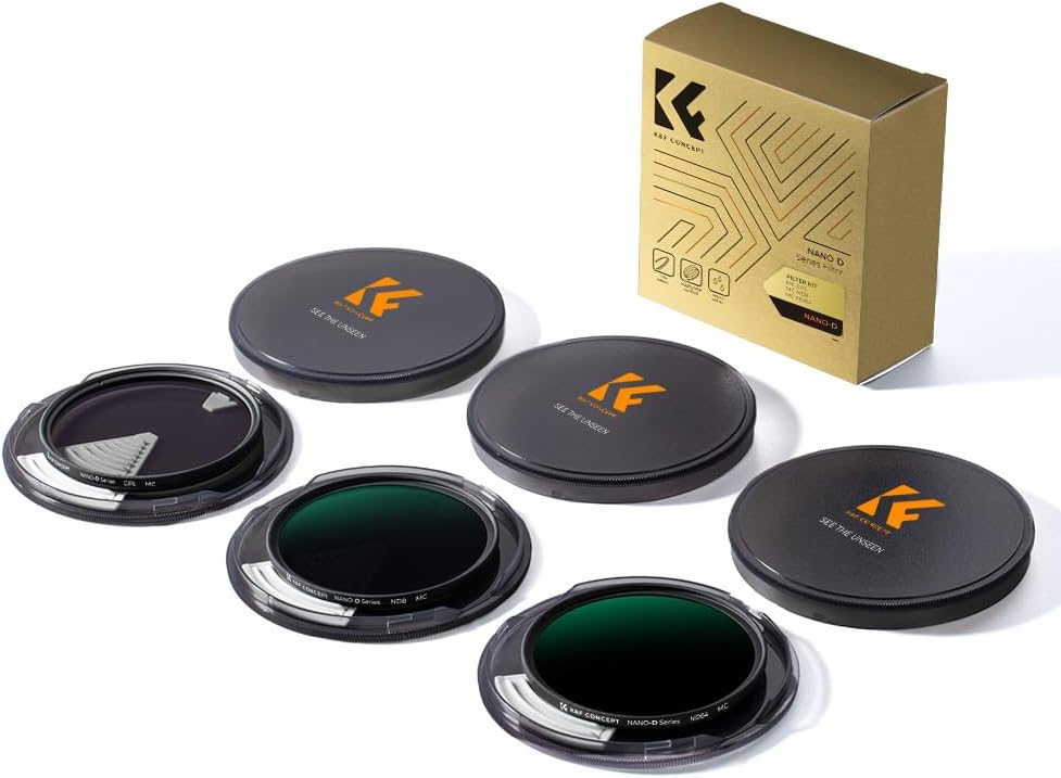 K&F CONCEPT 82mm ND8 ND64 CPL 렌즈 필터 키트 일본 광학유리 항공알루미늄 프레임 8번 사진