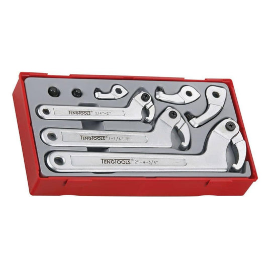 Teng Tools 조절식 후크 앤 핀 렌치 세트 19-120 mm TTHP08 1번 사진