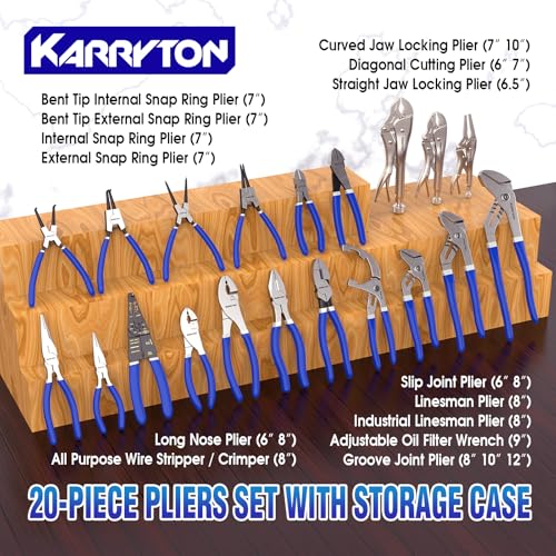 KARRYTON 20피스 플라이어 세트 수납 케이스 포함 2번 사진