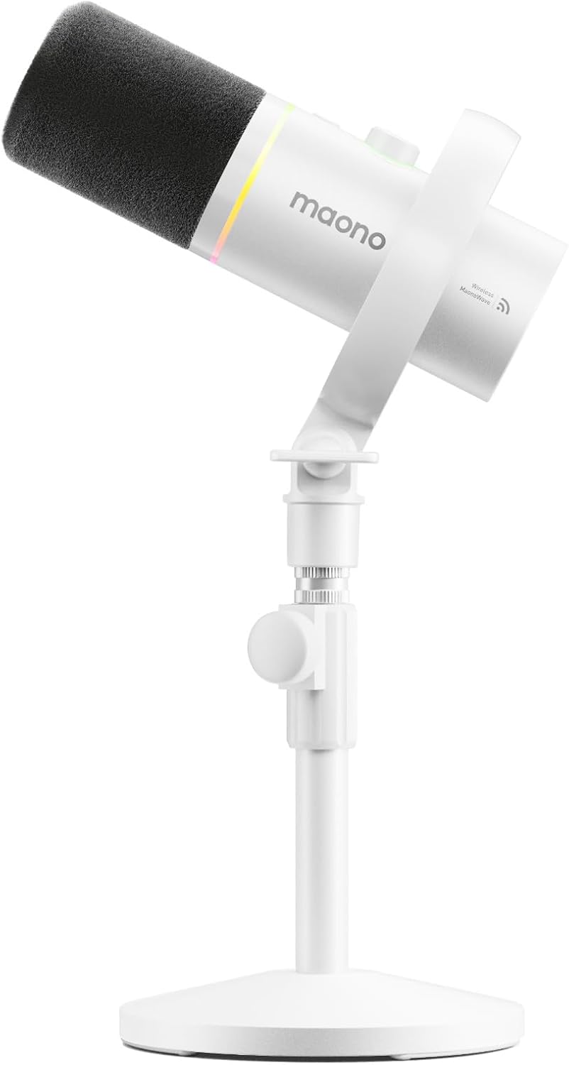 MAONO PD200W 하이브리드 무선 팟캐스트 마이크 XLR USB 다이나믹 30mm 캡슐 1번 사진