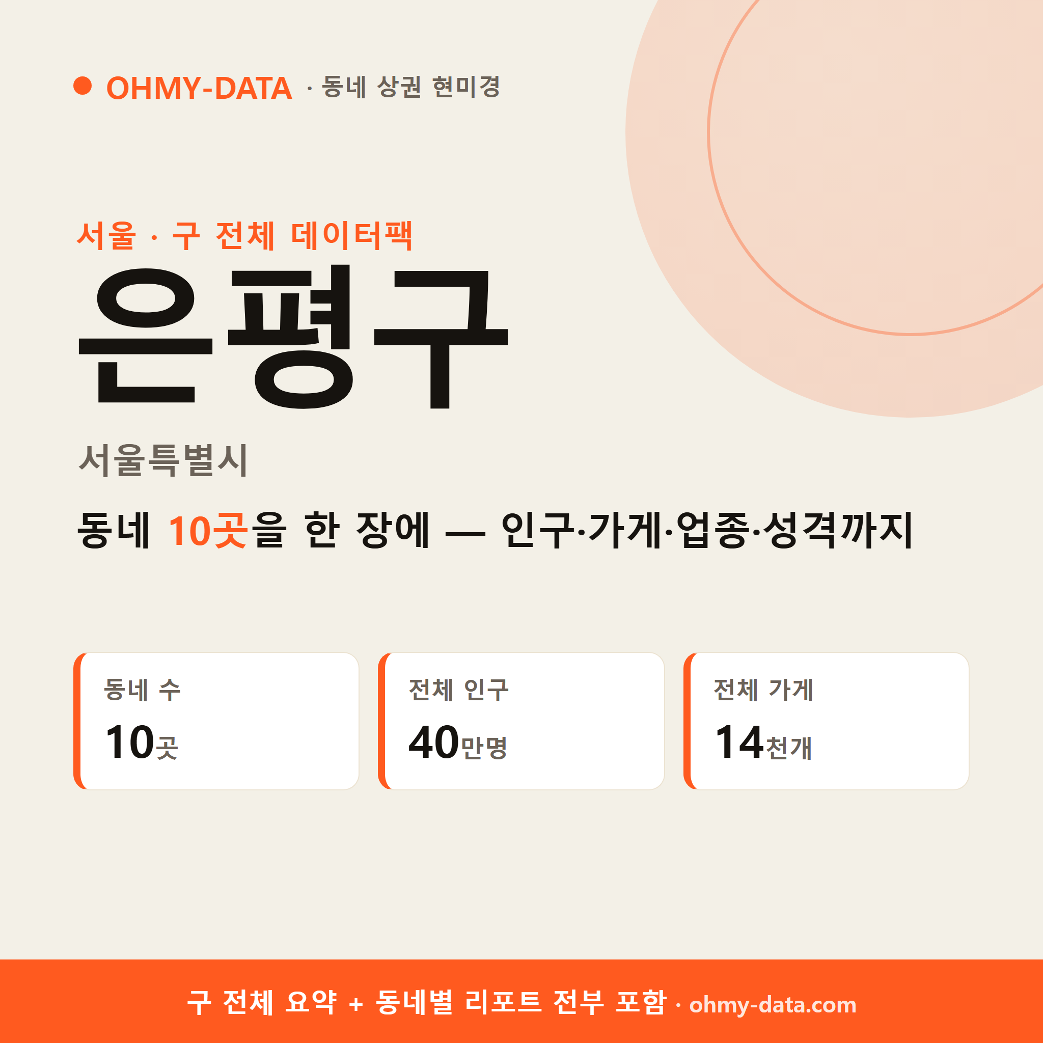 은평구 상권 데이터팩