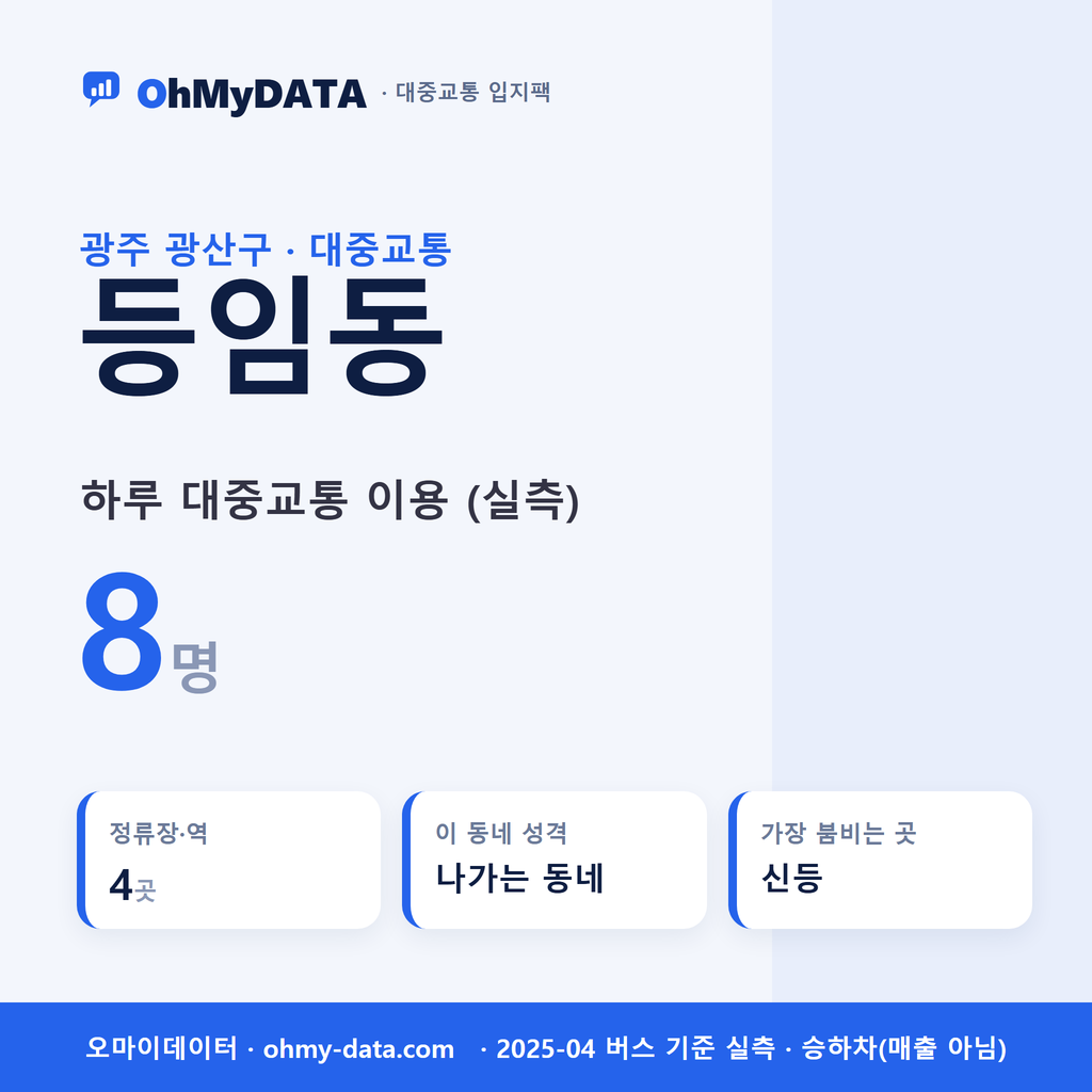등임동 대중교통 입지팩 표지