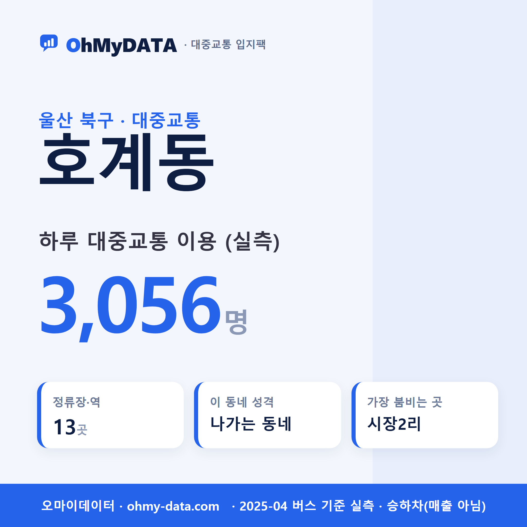 호계동 대중교통 입지팩 표지