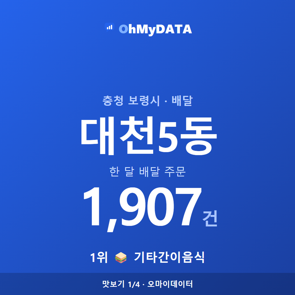 대천5동 맛보기 1/4