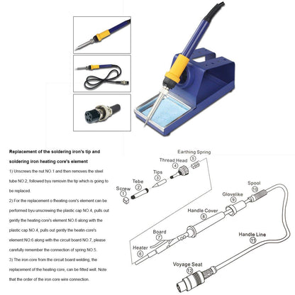 BACOENG 862d+ 2in1 SMD 납땜 인두 열풍기 스테이션 110V 700W 4번 사진