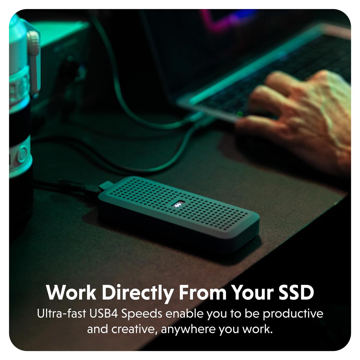 Hyper HyperDrive Next Portable 40Gbps USB4 M.2 NVMe SSD 외장 케이스 4TB PS5 3번 사진