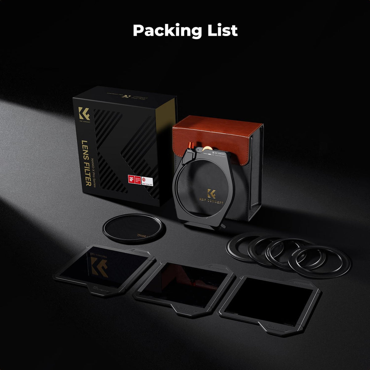 K&F CONCEPT 직각자 필터 홀더 시스템 키트 X PRO 95mm 원형 편광 ND1000 ND8 ND64 카메라 렌즈 필터 어댑터 링 wi 7번 사진