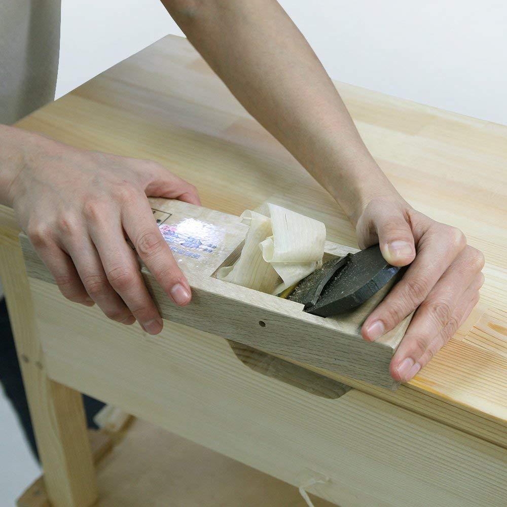 KAKURI 일본식 목공 대패 60mm 화이트오크 몸체 10.2 x 3 x 2.8인치 3번 사진