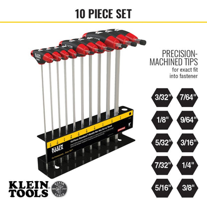 KLEIN TOOLS T핸들 육각 렌치 세트 JTH910E 9인치 SAE 3번 사진
