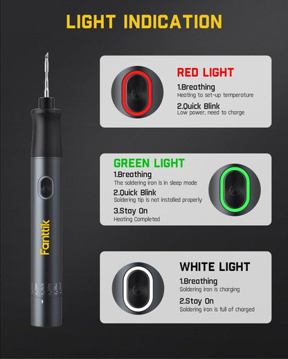Fanttik T1 Max 무선 납땜 인두기 키트 2600mAh C210팁 6번 사진