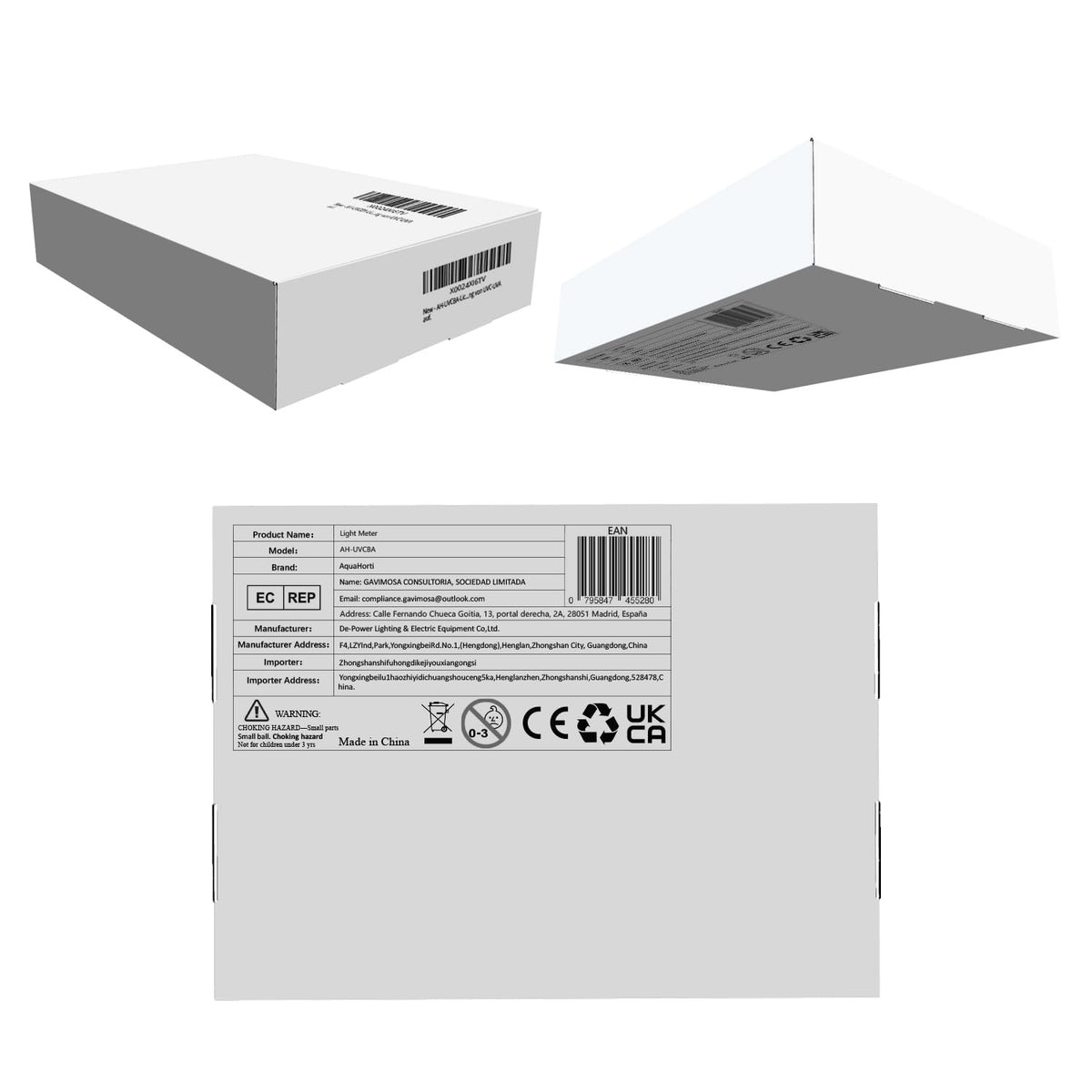 AquaHorti 노출계 UVB UVC UVA UV 지수 측정기 AH-UVCBA 8번 사진