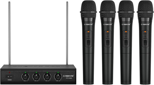 Phenyx Pro VHF 무선 핸드헬드 마이크 시스템 PTV-2000-4H 4-Channel 1번 사진