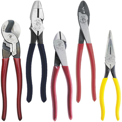 KLEIN TOOLS 80087 플라이어 세트 절연 비절연 단자 압착기 니들노즈 롱노즈 라인맨 5종 1번 사진
