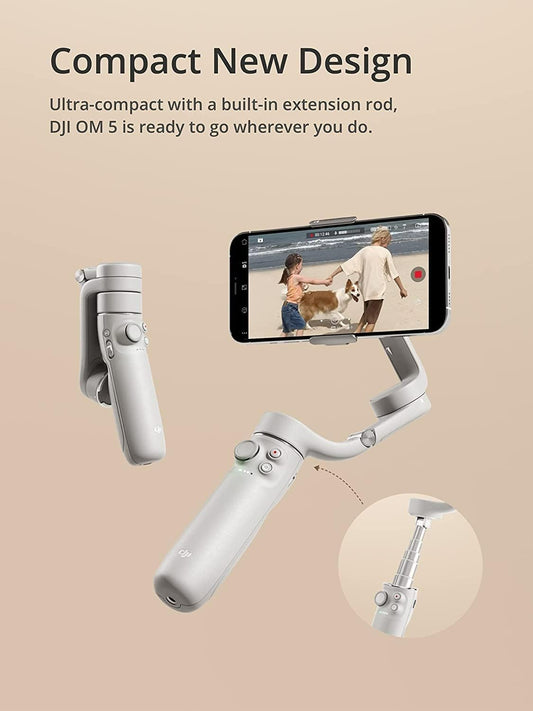 DJI OM 5 스마트폰 짐벌 스태빌라이저 3축 휴대용 접이식 연장봉 2번 사진