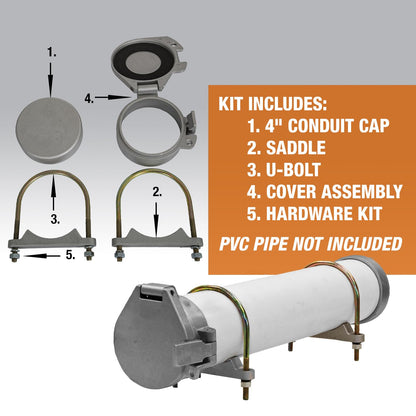 Buyers Products PVC 콘duit 캐리어 키트 사다리 랙용 맞춤형 PVC 파이프 보관 2번 사진