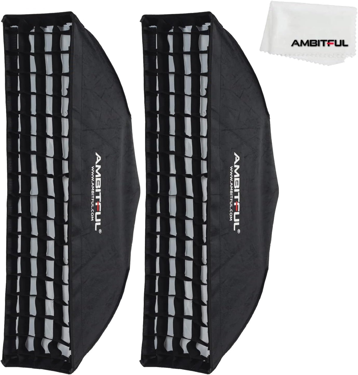 AMBITFUL 플래시 소프트박스 22x90cm 보우엔스 마운트 허니컴 그리드 x35 1번 사진