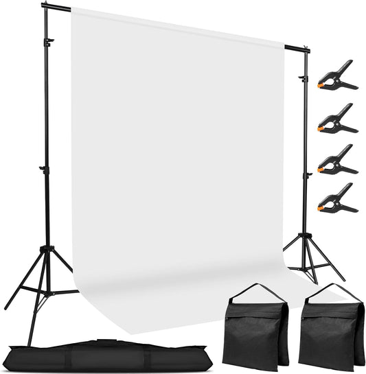 Hikpik 스튜디오 배경 삼각대 키트 10 x 7 FT 1번 사진