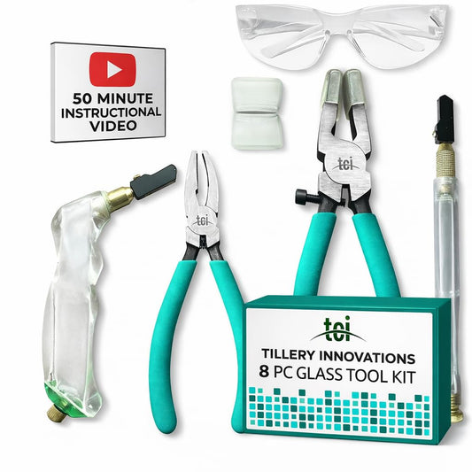 Tillery Innovations 스테인드글라스 툴 키트 모자이크 커터 니퍼 러닝플라이어 12종 세트 1번 사진