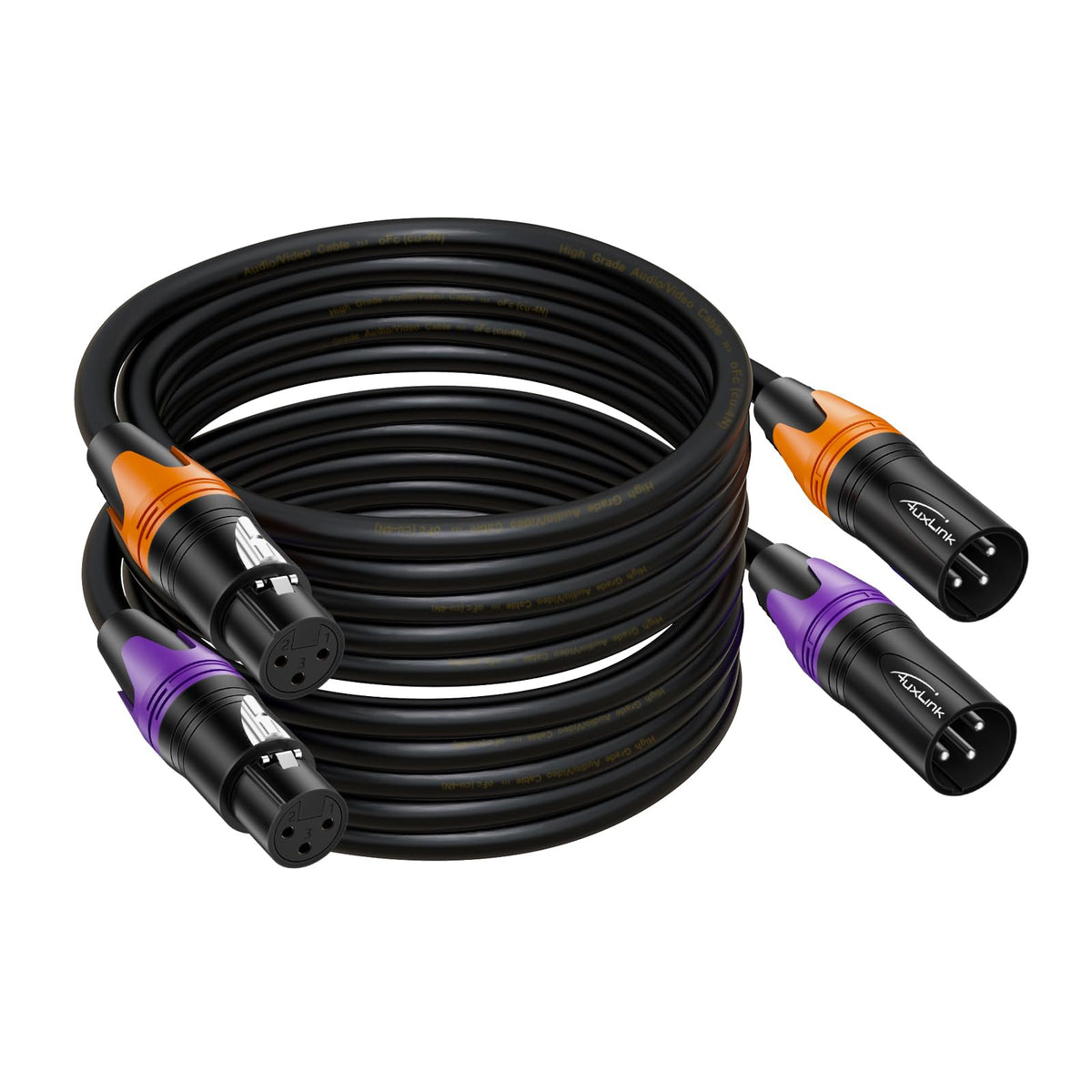AuxLink XLR 마이크 케이블 멀티컬러 10번 사진